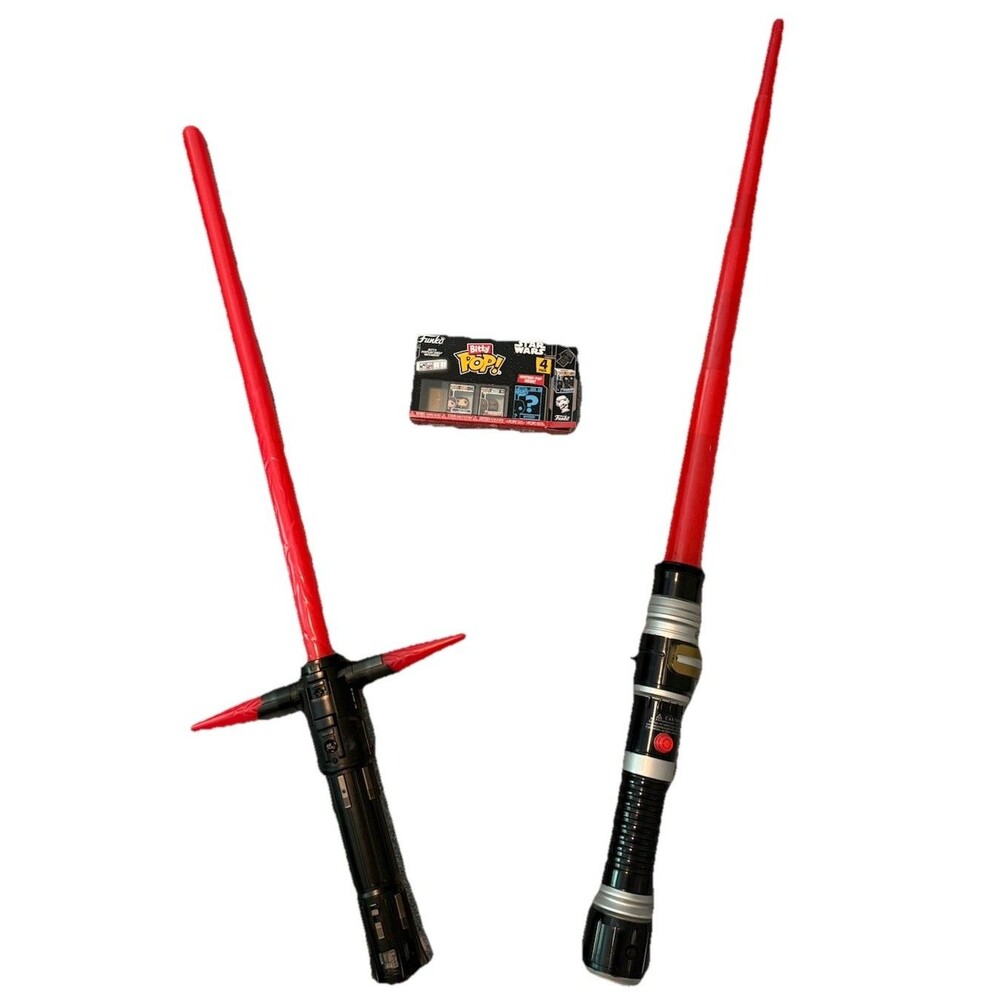 star wars lightsabers & Bitty pop! Bundle Darth Vader Kylo Ren Funko